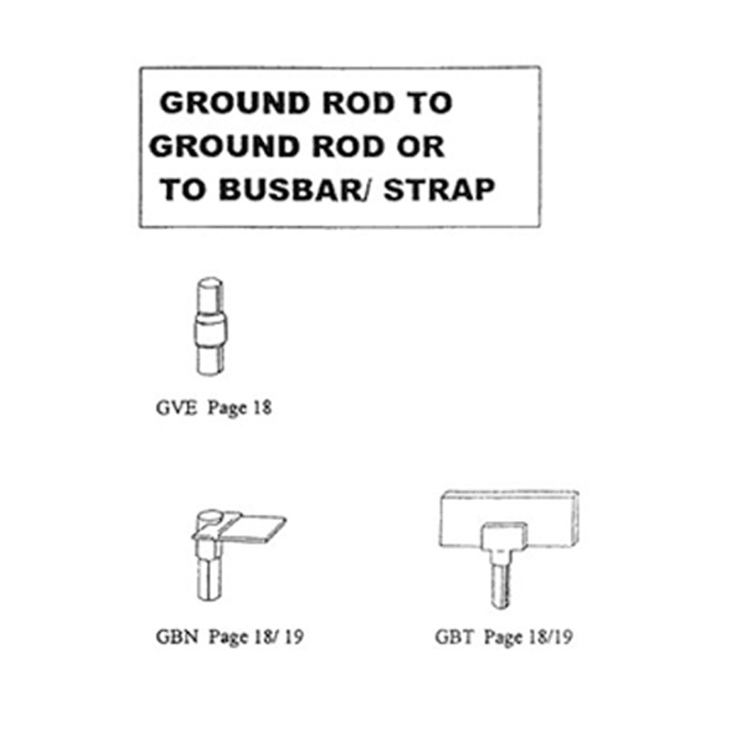 Permaweld Exothermic Mould Ground Rod to Ground Rod or to Busbar Connection – Model: GVE, GBN, GBT