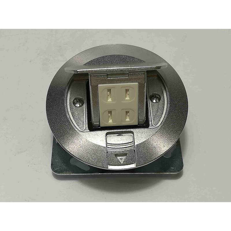 Pop up Floor Outlets Duplex Flat Slots without Ground