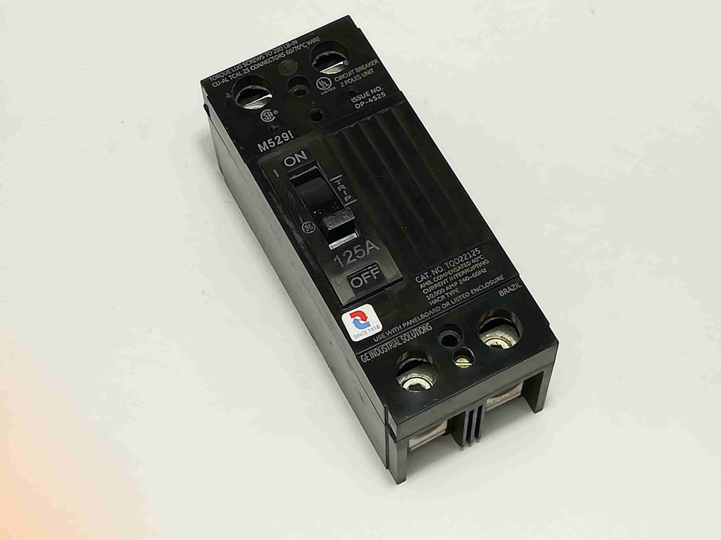 G.E. Circuit Breaker (TQD) BoltOn Type, 2 Pole, 240V, 10 KAIC Arizona Integrated Technology