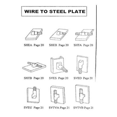 Permaweld Exothermic Mould Wire to Steel Plate - Model: SHEA, SHEB, SHTA, SHTB, SVES, SVED